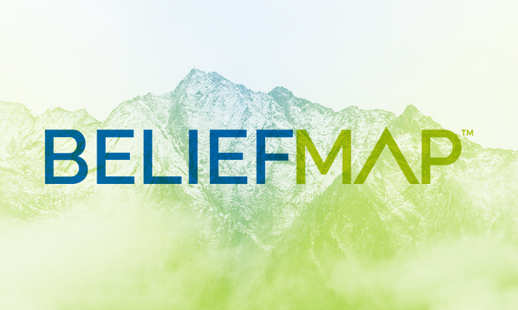 BELIEFMAP with mountain background